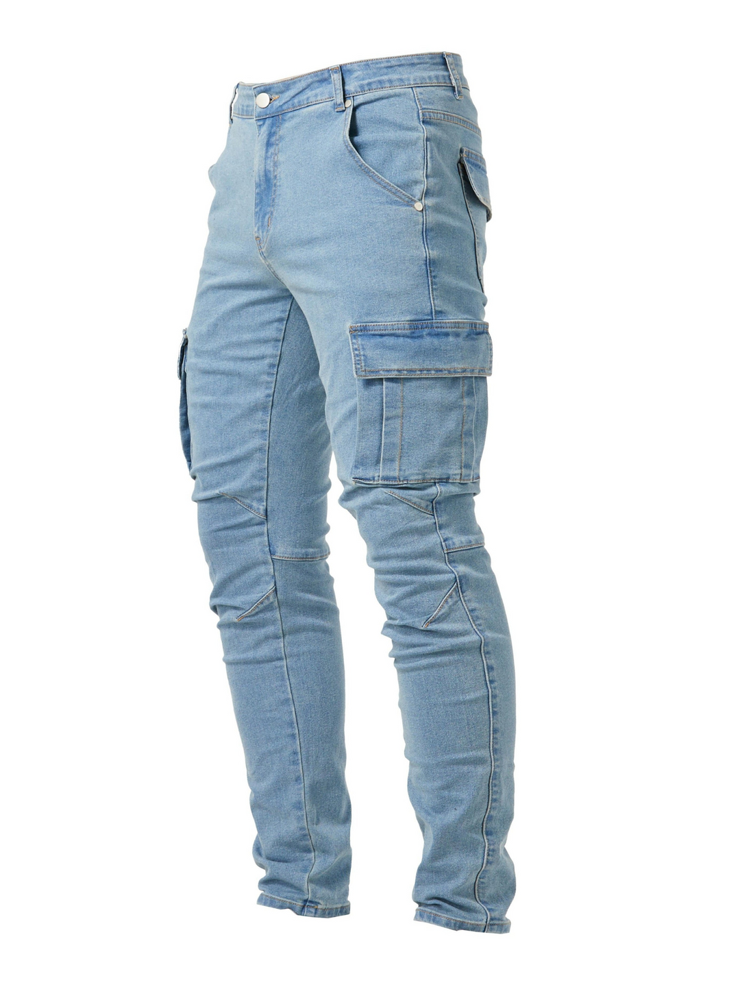 Pantalon Cargo Noir Matelassé - vue 3