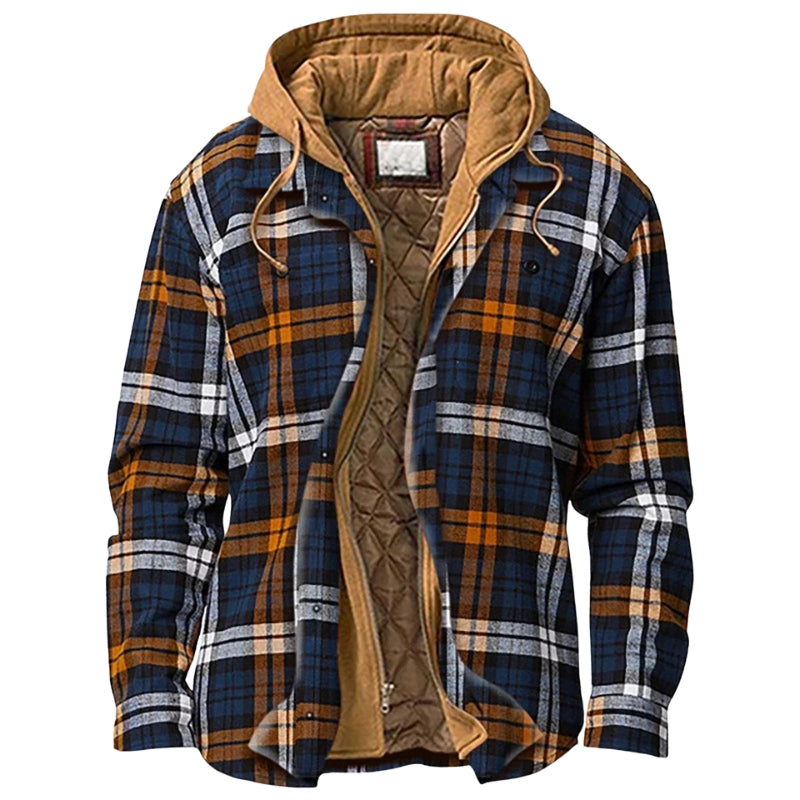 Veste imperméable à capuche zippée longue