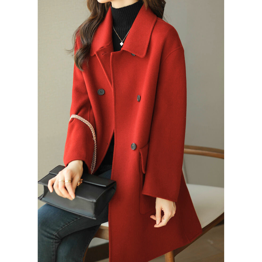 Manteau Mi-Long Femme Coupe-Vent Cintré - PanierRoyale