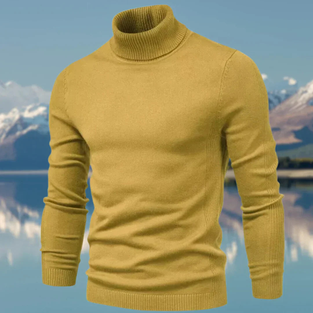 Pull Homme Col Roulé Chaud et Élégant pour Hiver