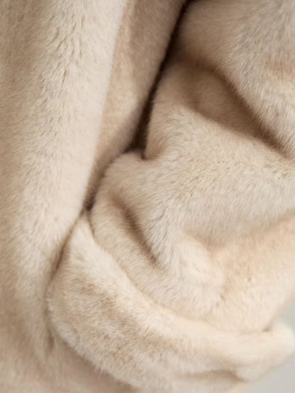 Manteau Hiver Beige en Laine Double Face