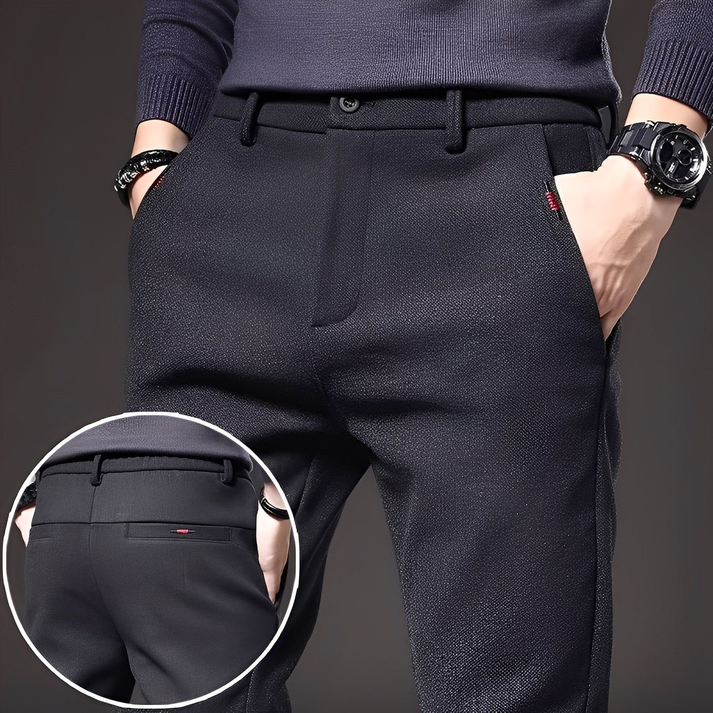 Pantalon Homme Chic et Élégant pour Travail et Soirée