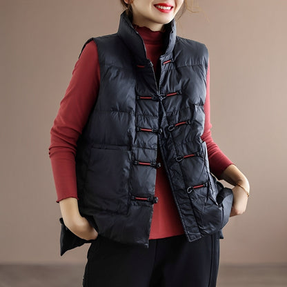 Gilet Femme Col Montant Chaud et Élégant Automne