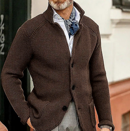 Blazer Homme Élégant col chemisé manches longues