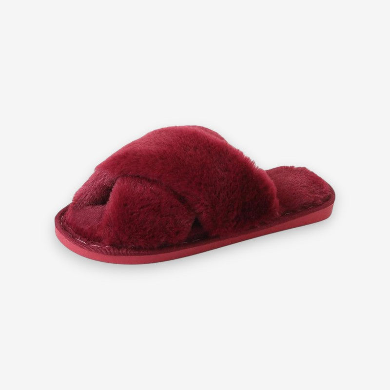 Chaussons Mules à Talons Plats Confortables