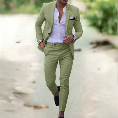 Costume Homme Slim Fit Noir Classique avec Poche Angle