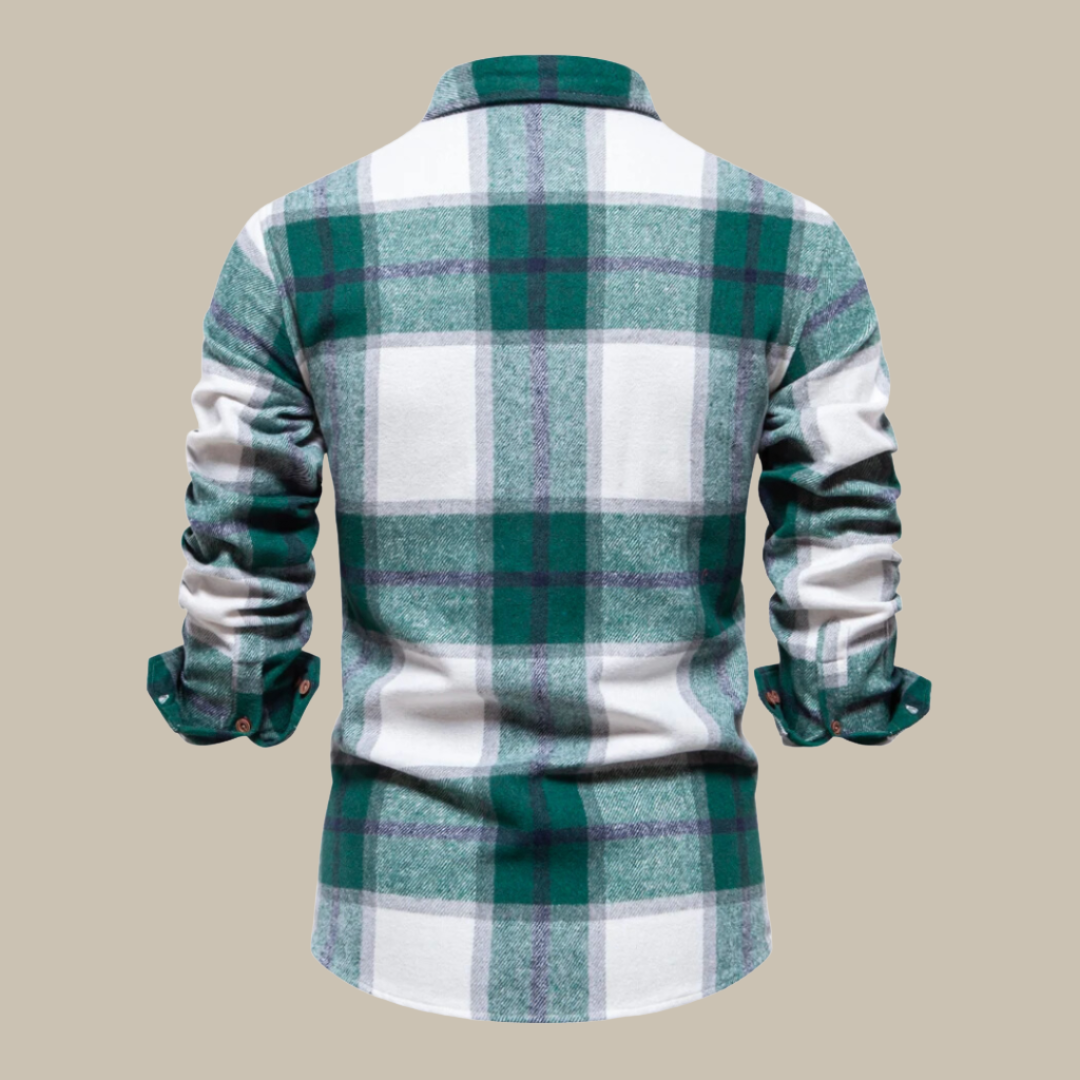 Chemise Homme Décontractée à Manches Longues et Poches