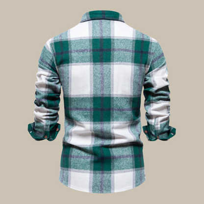Chemise Homme Décontractée à Manches Longues et Poches