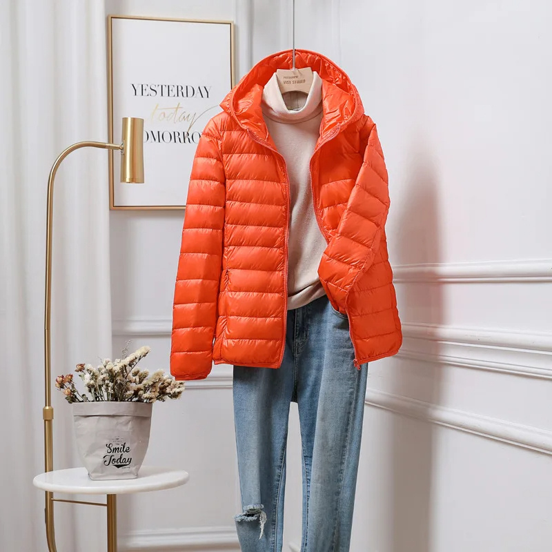 Parka Femme Hiver à Capuche et Fermeture Éclair