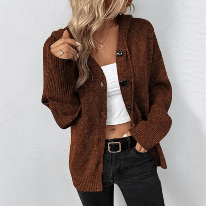 Gilet femme doux et chaud en beige