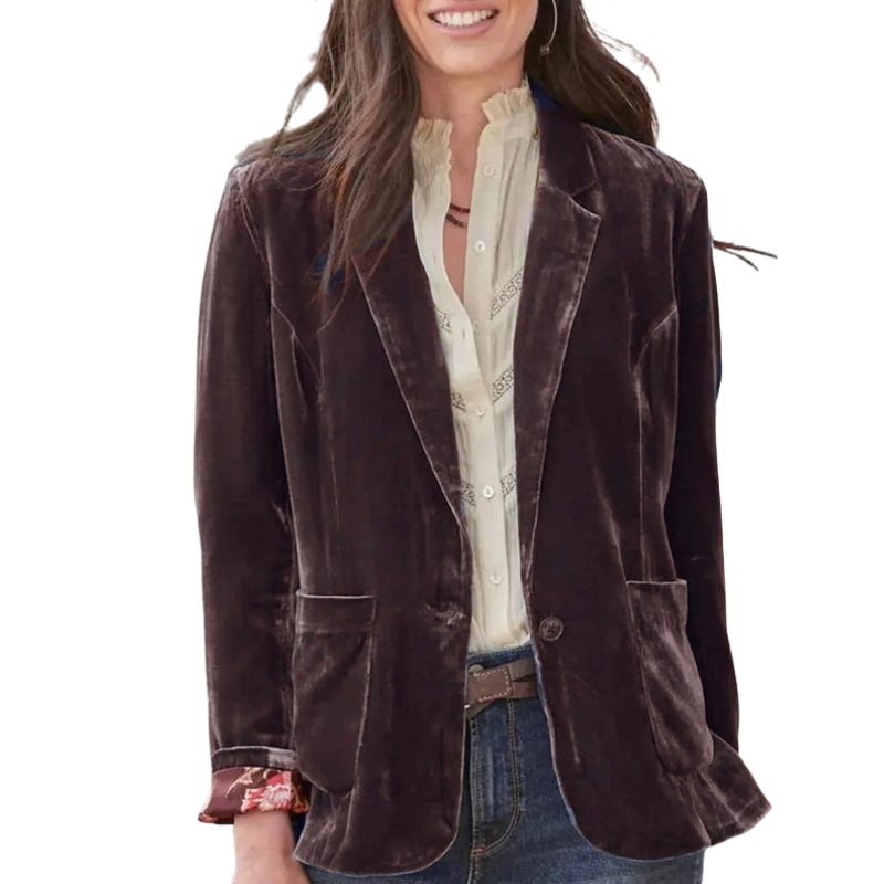 Veste Femme Élégante avec Poches Latérales