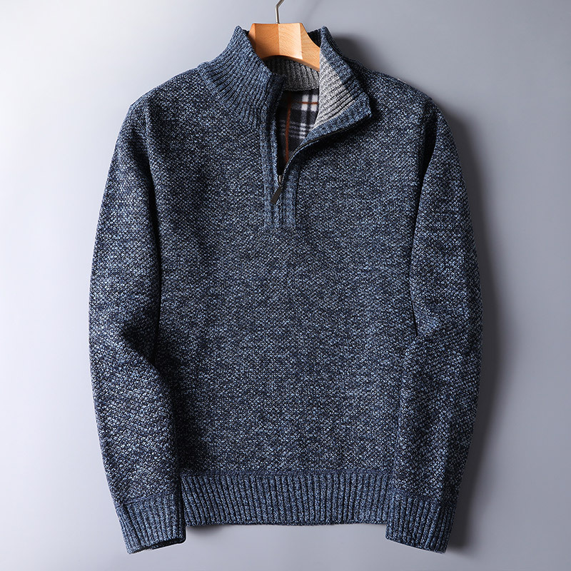 Pull Homme Molletonné à Fermeture Éclair