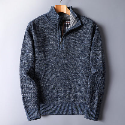 Pull Homme Molletonné à Fermeture Éclair