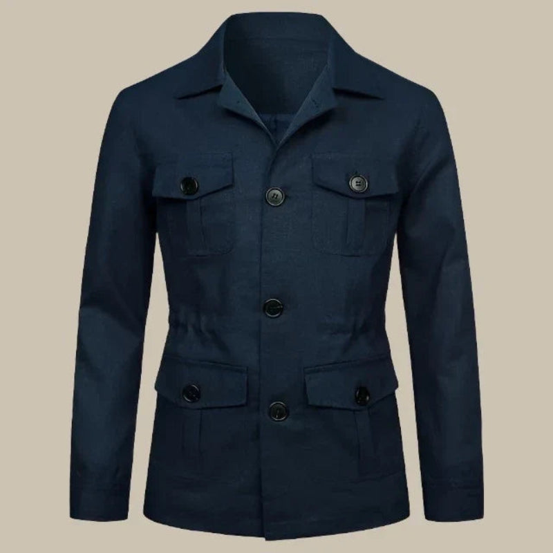 Veste Classique Hiver Boutonnée Manches Longues