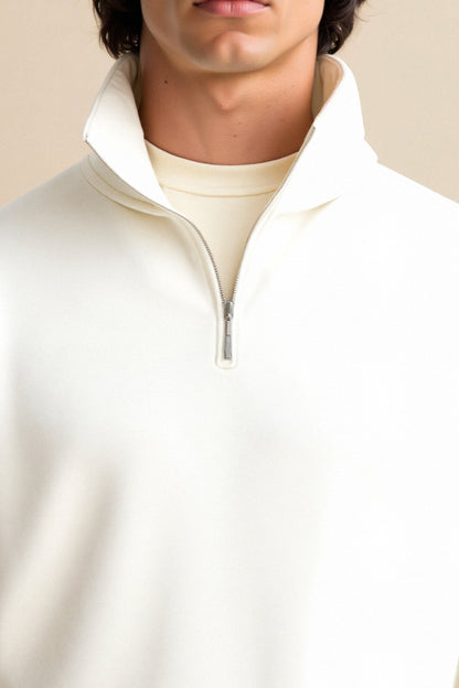 Pull Fleece Zippé Chaud et Élégant pour Homme