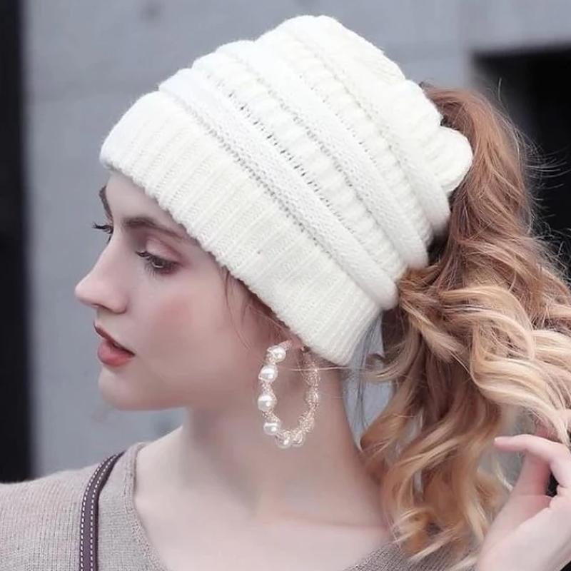 Bonnet Tricoté Chaud et Confortable pour Femmes Hiver - PanierRoyale