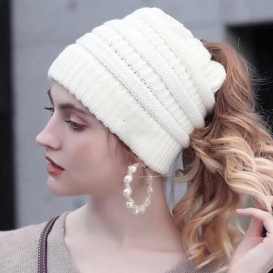 Bonnet Tricoté Chaud et Confortable pour Femmes Hiver - PanierRoyale