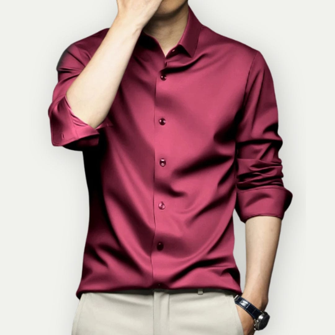 Chemise Homme Slim Fit Manches Longues Élégante - PanierRoyale