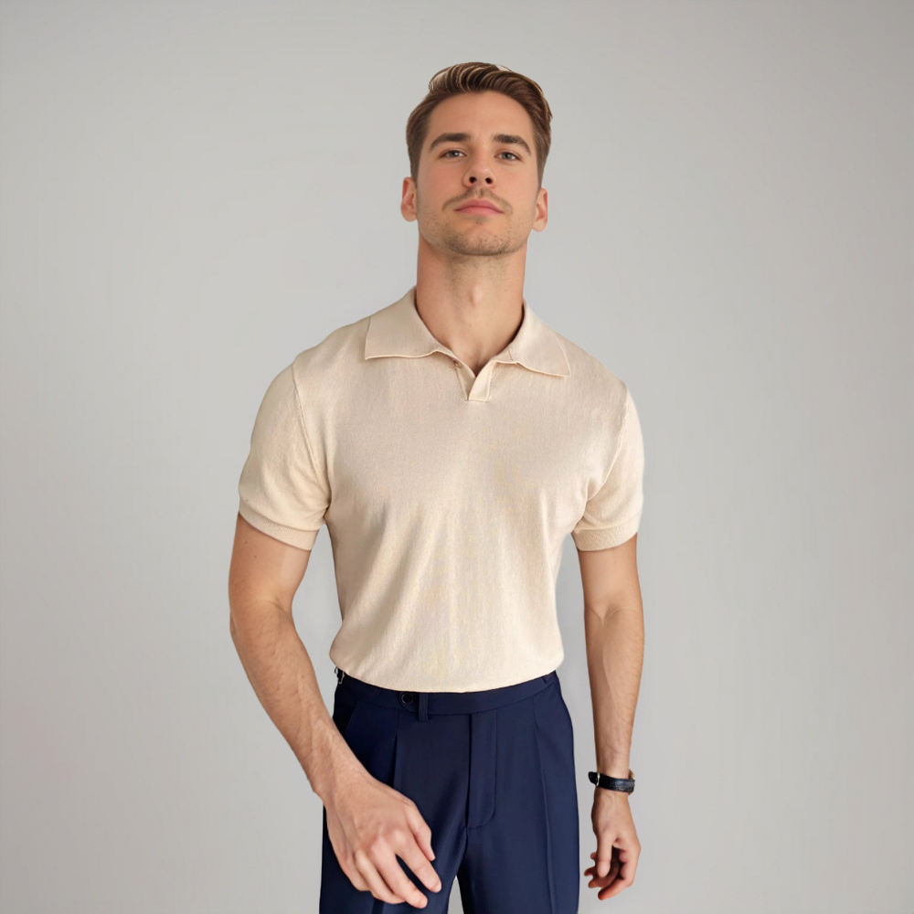 Polo Homme Classique Coton Décontracté