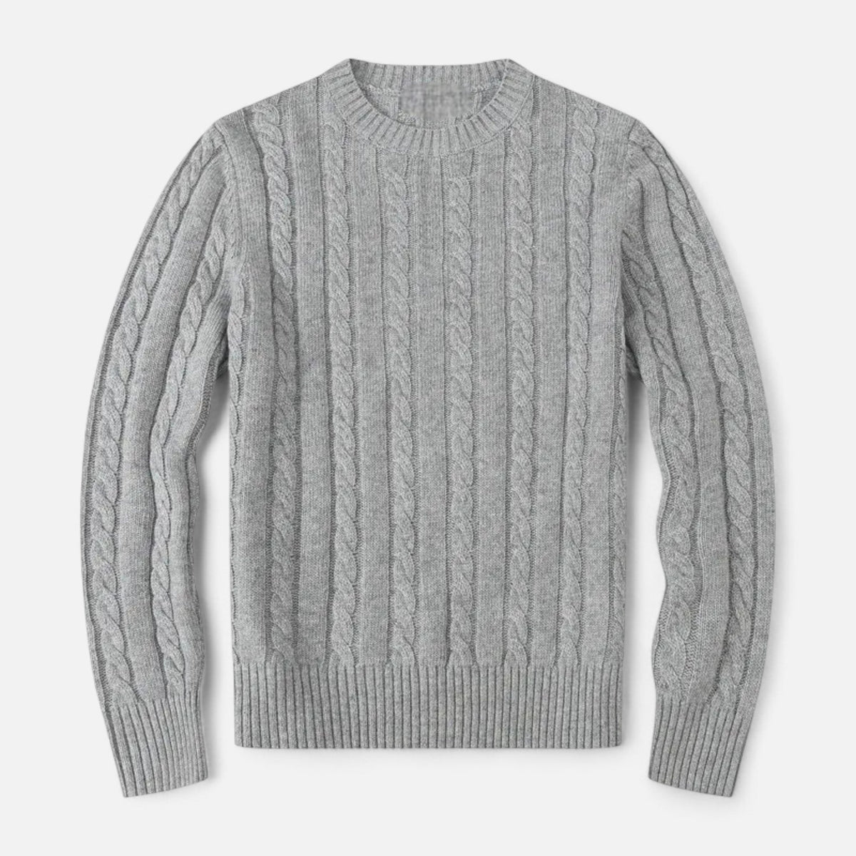 Pull Laine Mélange Brun Chaud