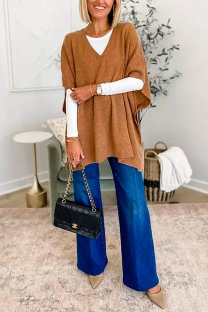Poncho Femme Cachemire Doux et Léger