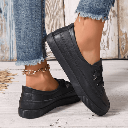 Chaussures Orthopédiques Femme Cuir Lacets Confortables