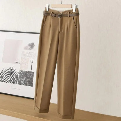 Pantalon Plissé Élégant pour Homme en Laine