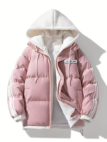 Veste D'hiver Femme Élégante et Chaude avec Capuche