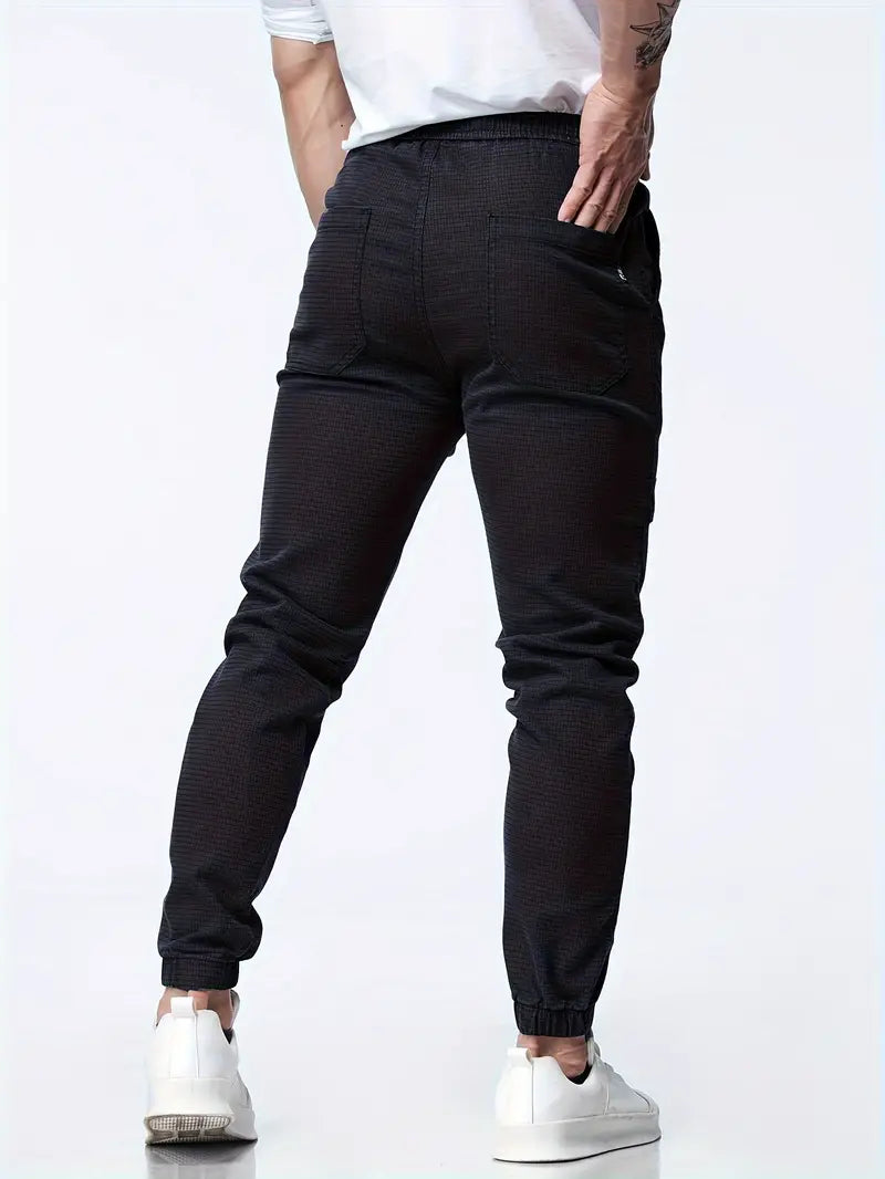 Pantalon Jogger Homme Élastique à Cordons
