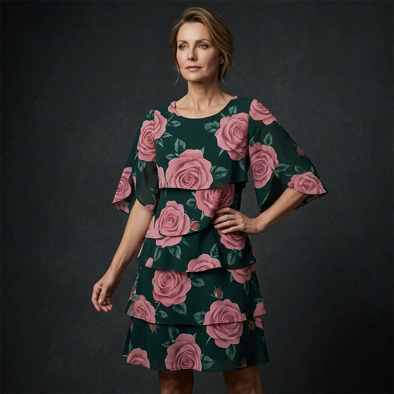 Robe Femme Fluide Motif Floral Coupe Ample