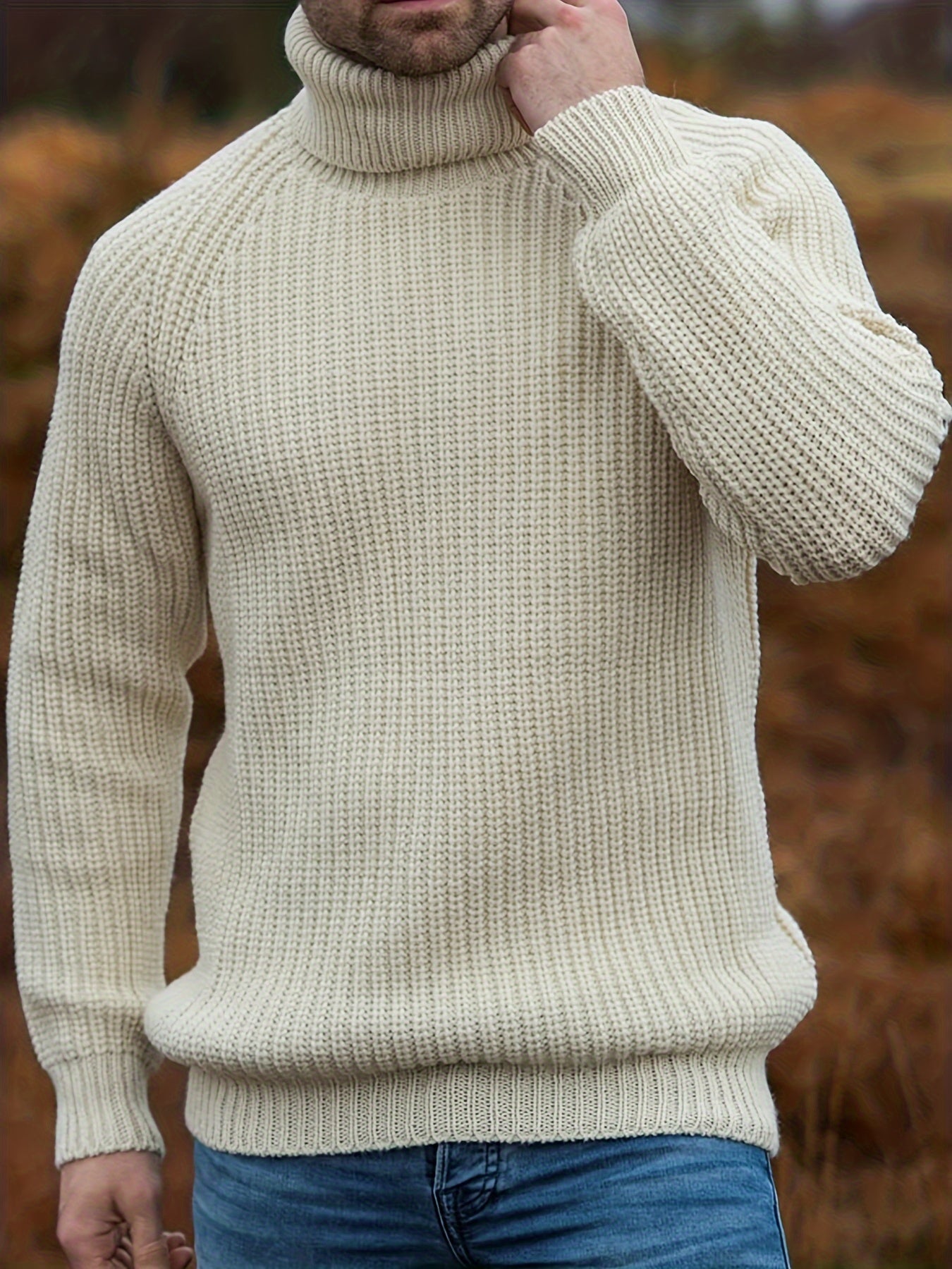 Pull homme col roulé chaud pour hiver - BerlinGlamour