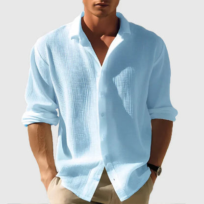 Chemise Homme Classique Manches Longues Décontractée - PanierRoyale