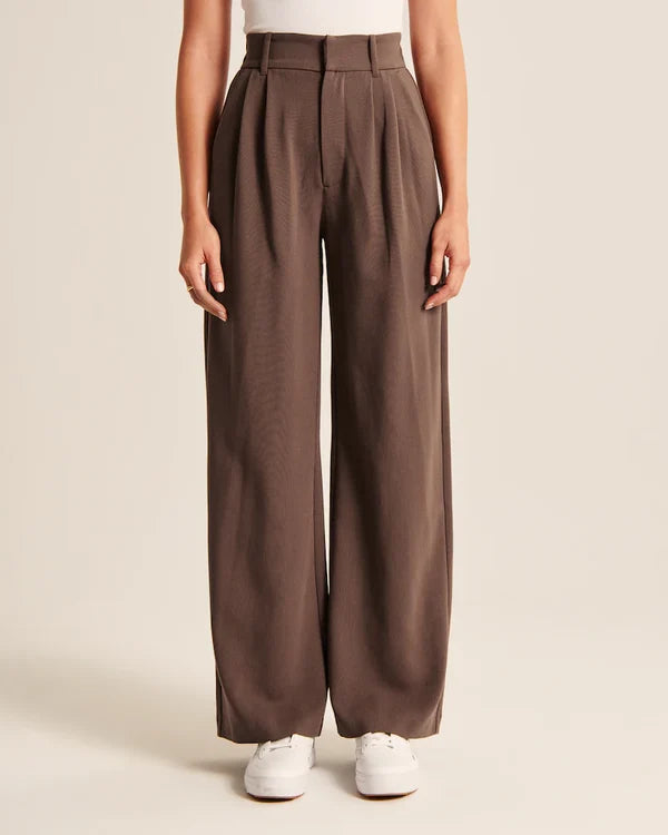 Pantalon Tailleur Féminin Élégant
