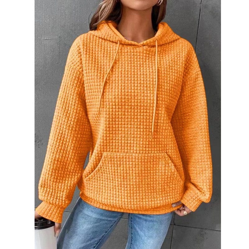 Sweat à Capuche Femme Long Manches Doux et Confortable - PanierRoyale