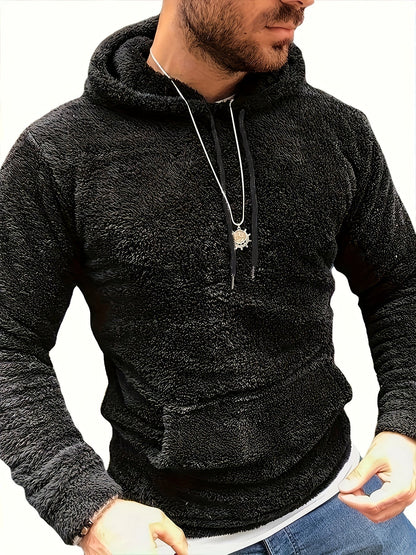 Sweat à capuche homme hiver chaud et doux