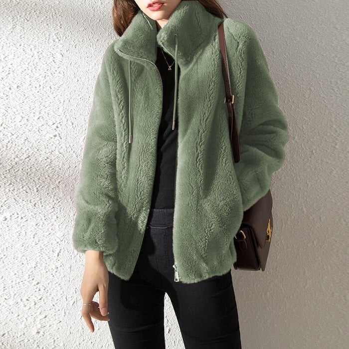 Veste Polaire Unisexe Double Face Matelassée Col Montant - PanierRoyale