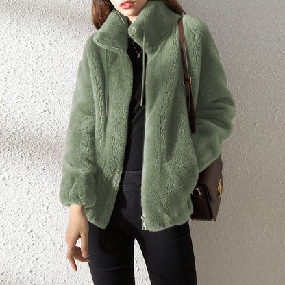 Veste Polaire Unisexe Double Face Matelassée Col Montant - PanierRoyale