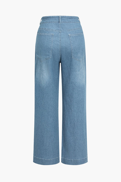 Jean Femme Large et Confortable Denim