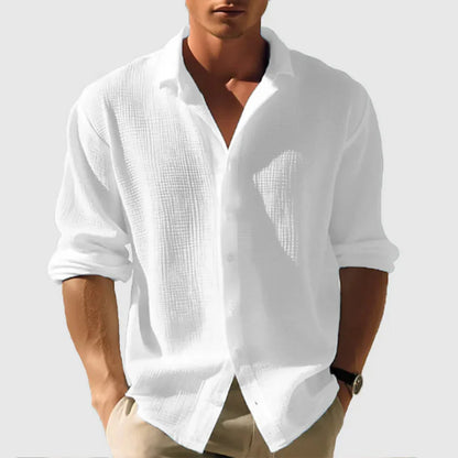 Chemise Homme Classique Manches Longues Décontractée
