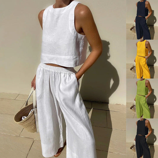 Robe Femelle Lin Élégante et Confortable - PanierRoyale