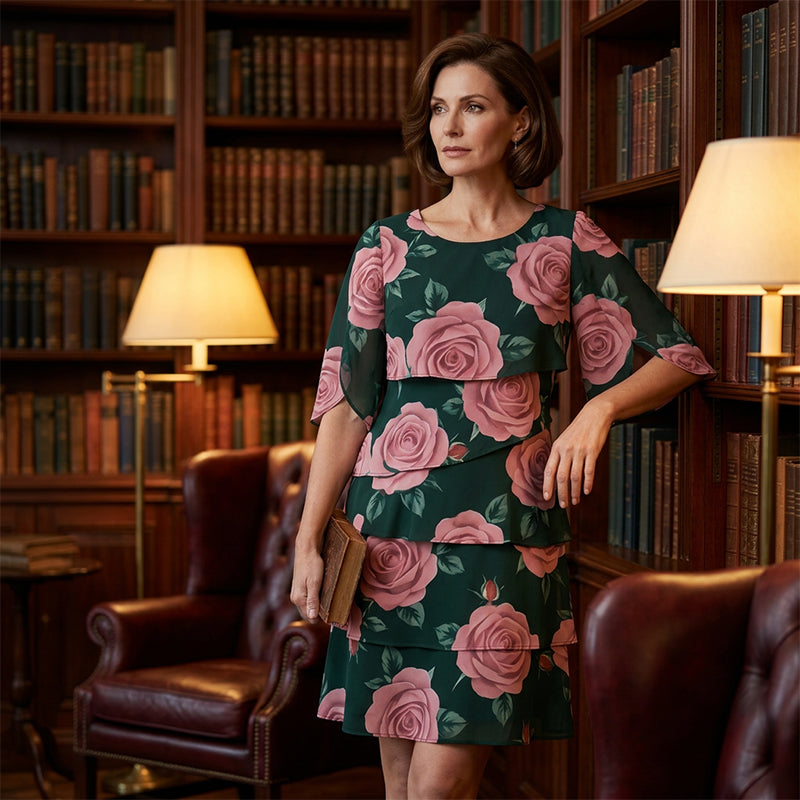 Robe Femme Fluide Motif Floral Coupe Ample