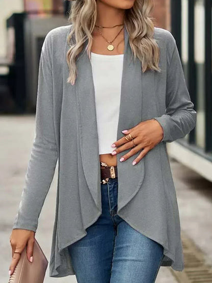 Cardigan Femme Hiver Doux et Confortable à Fermeture Ouverte