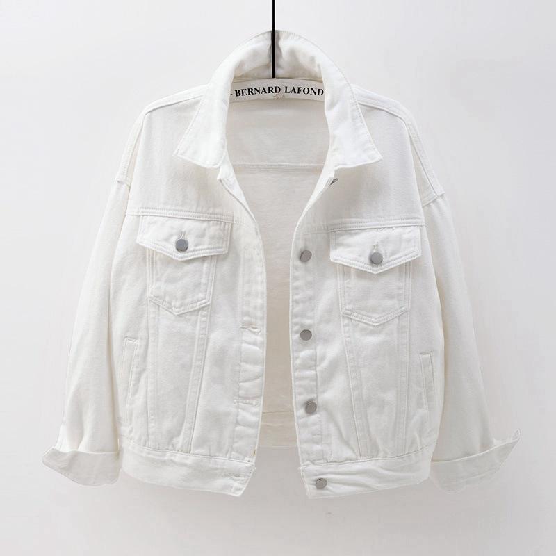 Veste Jean Femme Décontractée Boutons Côtelés