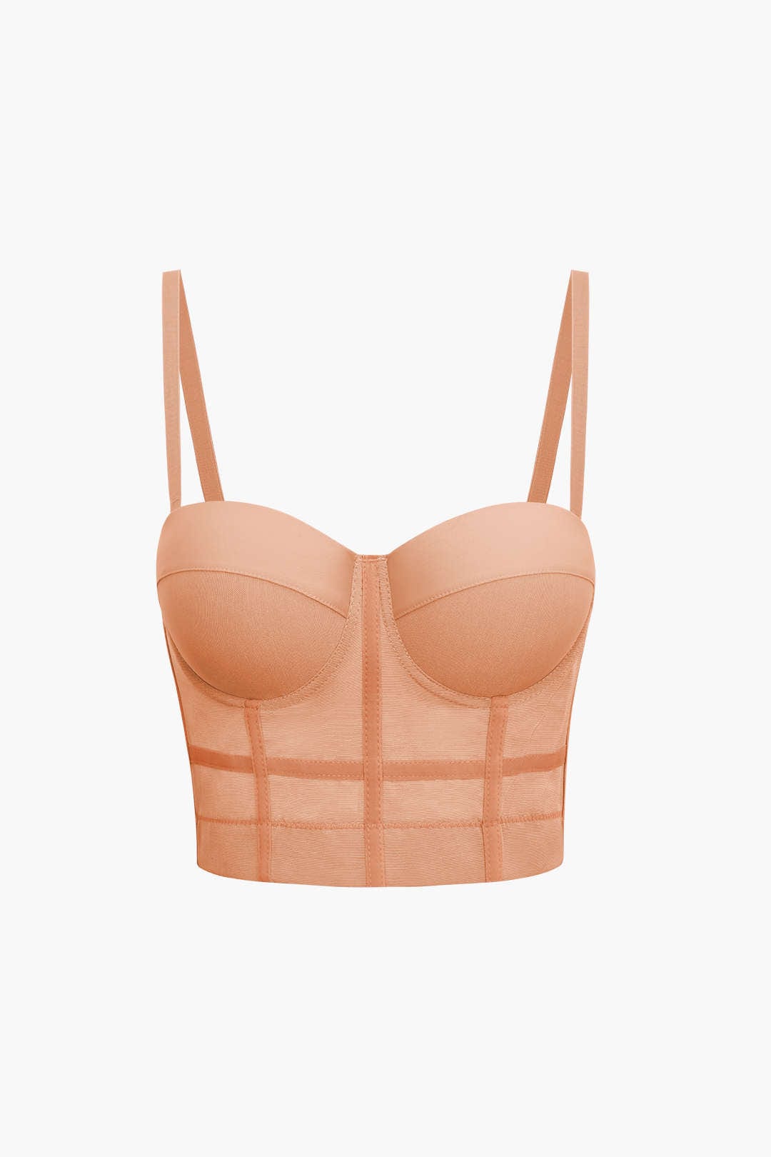 Bustier Top Push-Up avec Coupes Balconnets et Dentelle