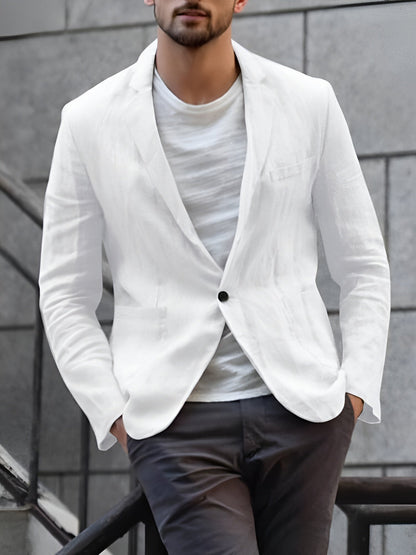 Veste Lin Homme Élégante et Décontractée pour Tous Les Occasions