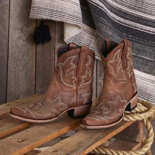 Bottes cowboy femme élégantes à broderieswestern - BerlinGlamour