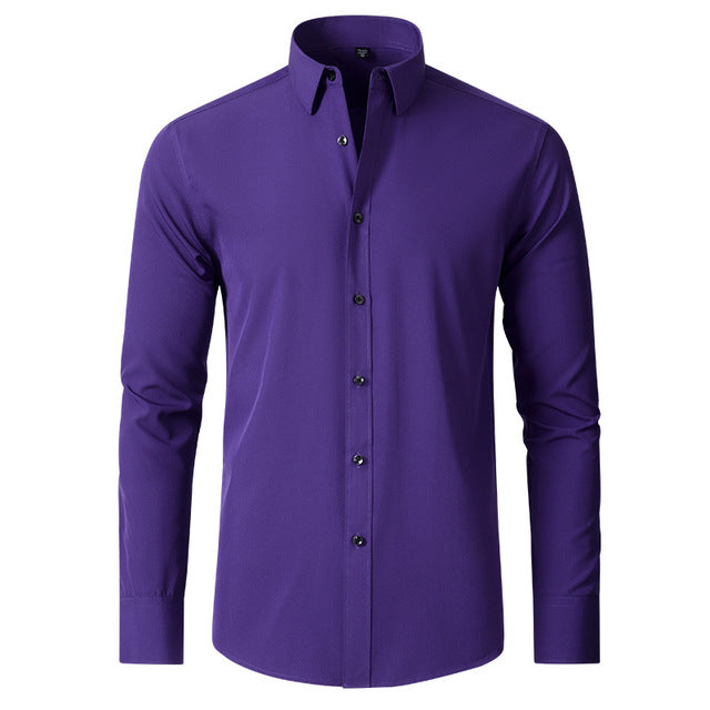 Chemise Homme Stretch Coupe Ajustée Confort Flexible