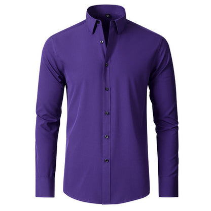 Chemise Homme Stretch Coupe Ajustée Confort Flexible