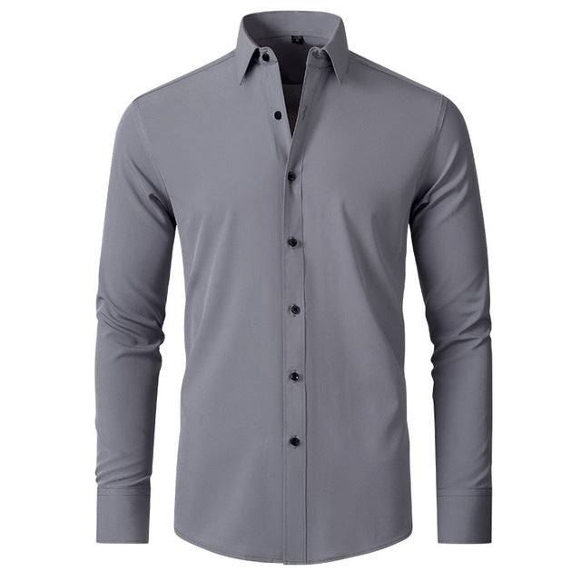 Chemise Homme Stretch Coupe Ajustée Confort Flexible