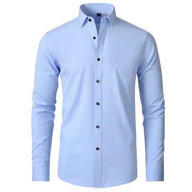 Chemise Homme Stretch Coupe Ajustée Confort Flexible